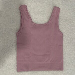 Athleta Girls- Ribbed Tank Top - Pink, NWOT